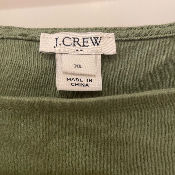 J.Crew Factory Green Ruffle Tank - Picture 4 of 4
